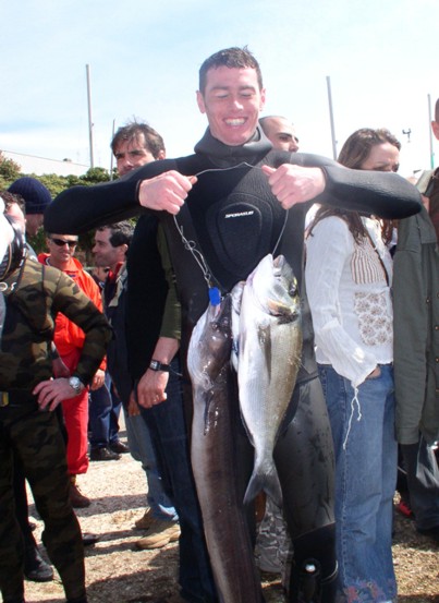 Daniele Colangeli con il suo carniere